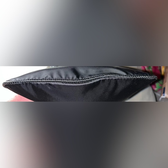 Henri Bendel Black Clutch with Gold Chain